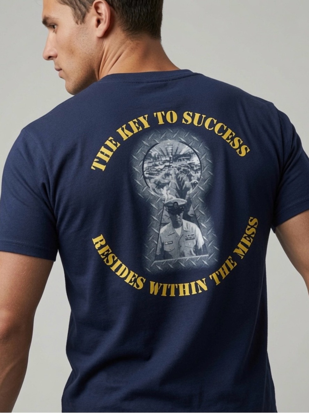 Gildan Suffolk Goats USN Men’s T-shirt Navy Blue Size XL United States Navy ⚓️